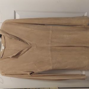 Banana Republic suede leather tunic100percent genuine leathersz8